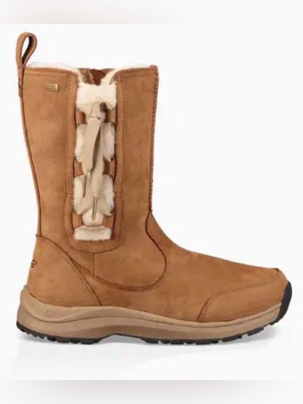 UGG Suvi Chestnut Insulated Corset Winter Boot Waterproof Leather Snow US 7
